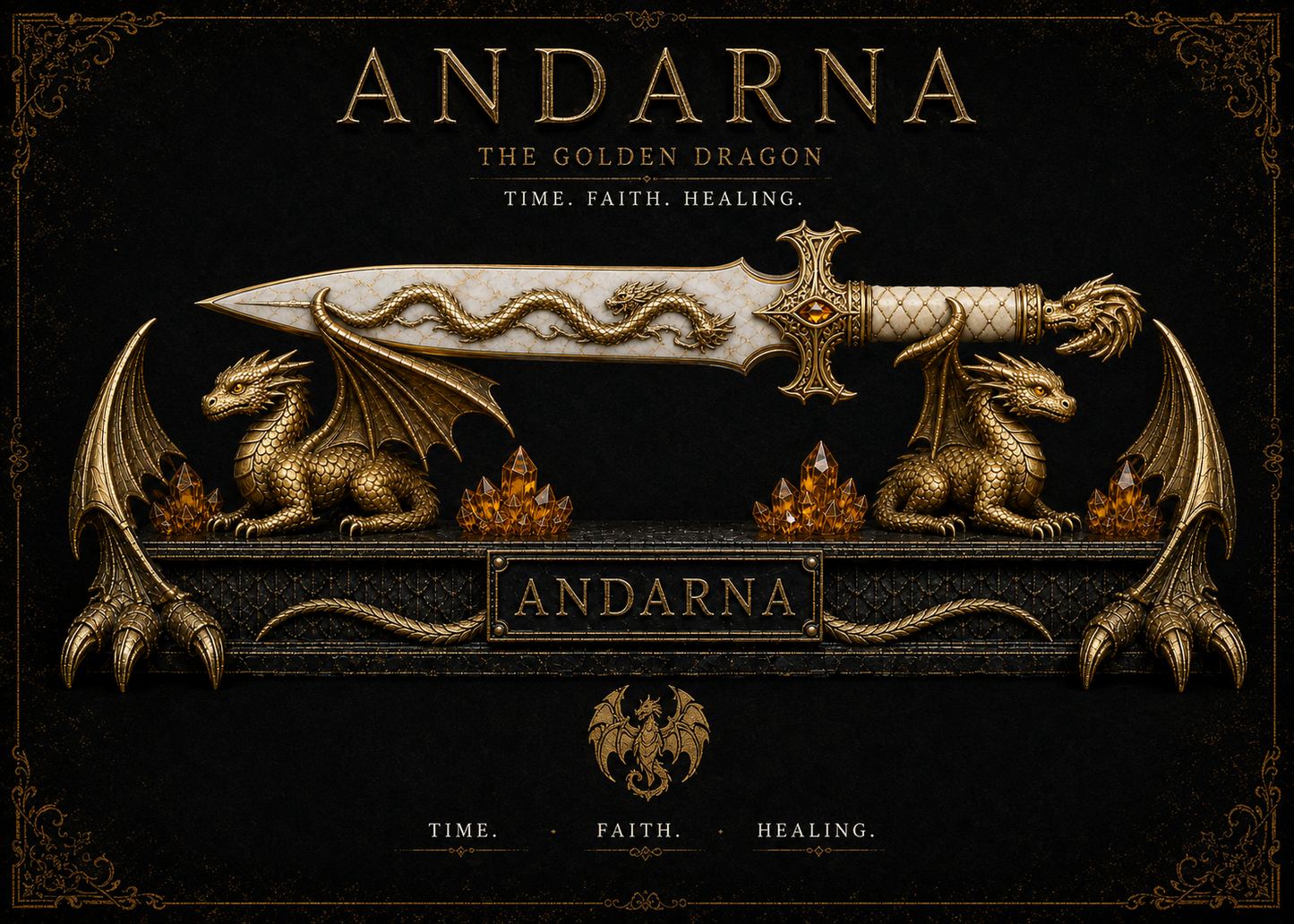 Andarna — Fourth Wing Collector Dagger with Dragon Stand