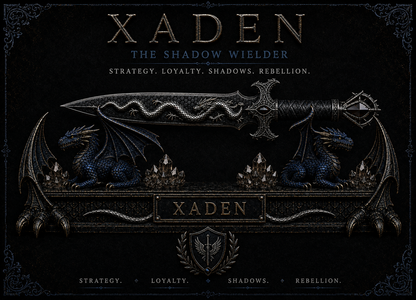 Xaden & Sgaeyl — Fourth Wing Collector Dagger with Dragon Stand