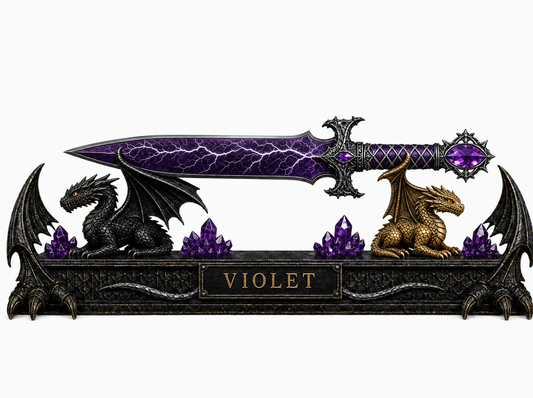 Violet & Tairn — Fourth Wing Collector Dagger with Dragon Stand