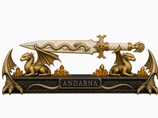 Andarna — Fourth Wing Collector Dagger with Dragon Stand
